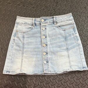 American Eagle Outfitters Light Blue Denim Mini Skirt